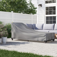 Premium Chaise Lounge Chair Cover - Breathable, Heavy-Duty Cover with Water-Resistant PVC liner, Adjustable Elastic Hem, Click-Close Straps, and Air V by Freeport Park