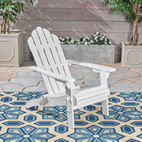 Mobley Solid Wood Folding Adirondack Chair by Highland Dunes