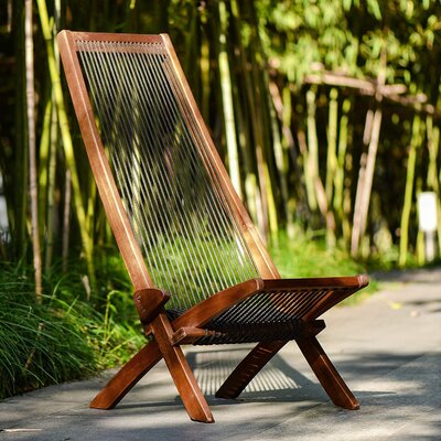 Bronsyn Classic Outdoor Solid Wood Folding Adirondack Chair by Corrigan Studio