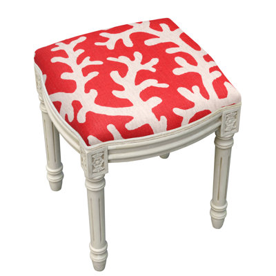 Colleton Solid Wood Vanity Stool by Rosecliff Heights