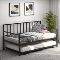 Aishia Twin Metal Daybed with Trundle by Latitude Run