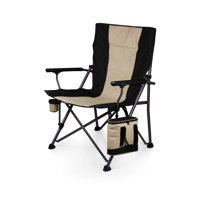Big Bear XXL Camping Chair with Cooler - Heavy Duty Beach Chair - Outdoor Folding Chair with 500 lb weight capacity Cranleigh by Arlmont & Co.