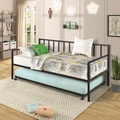 Antanique Twin Metal Daybed with Trundle by Lark Manor