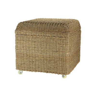 Wechsler Upholstered Rolling Storage Ottoman by Bay Isle Home
