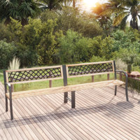 Steel Garden Bench by Alcott Hill