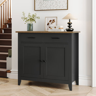Ailynn Wood Accent Cabinets With 2 Drawers & 2 Doors by Lark Manor