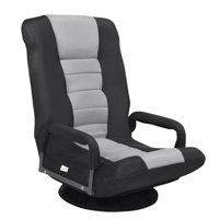 360-Degree Swivel Foldable Floor Chair with Adjustable Backrest by Trule