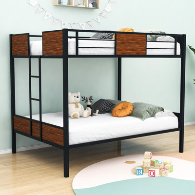 Kemmer Standard Bunk Bed with Ladder and Guardrails by Viv + Rae