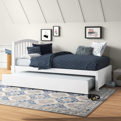 Antenore Twin Solid Wood Daybed with Trundle by Lark Manor