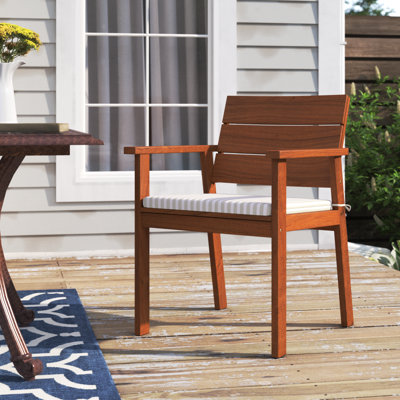 Alyisa Wood Patio Dining Chair by Lark Manor