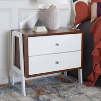 Harris 2 - Drawer Night Stand in Walnut by George Oliver