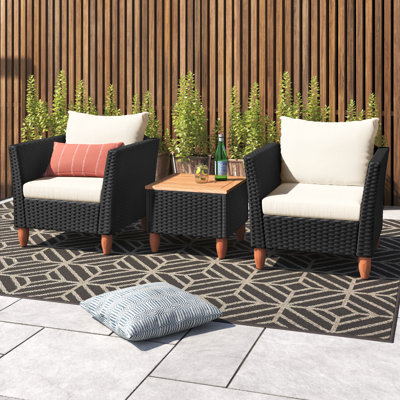 Antun Almonzo 2 - Person Seating Group with Cushions by Wade Logan