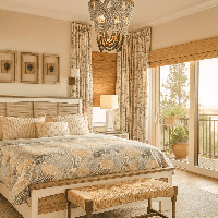 Ahriya White and Grey Farmhouse Coastal Charm Soildwood Panel Bed by Rosalind Wheeler