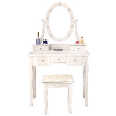 Villiers Vanity Set with Stool and Mirror