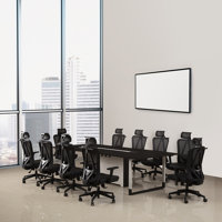 Osmani Rectangular Conference Table and Chair Set by Inbox Zero