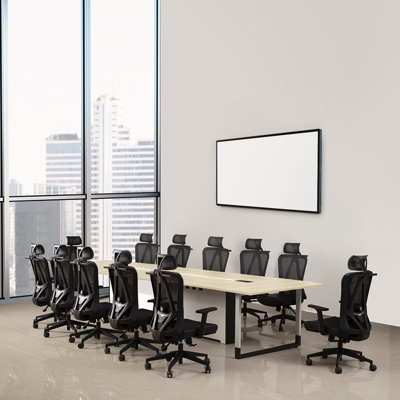 Rectangular Conference Table and Chair Set by Inbox Zero