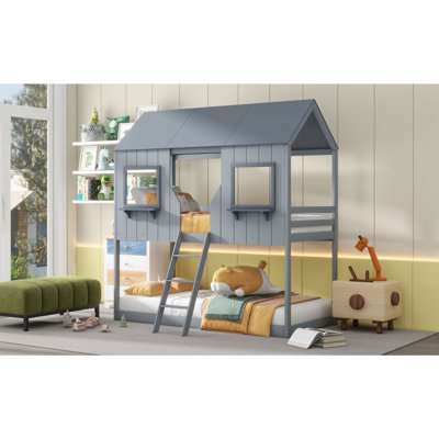 Prudenville Twin over Twin Standard Bunk Bed by Harper Orchard