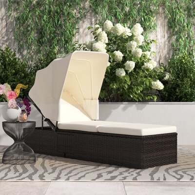 Jovanna 77" Long Reclining Single Chaise with Cushions by Etta Avenue