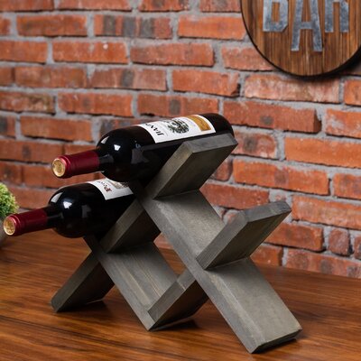 Padulsky 4 Bottle Solid Wood Tabletop Wine Bottle Rack by Gracie Oaks