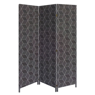 Siragan 47" W x 71" H 3 - Panel Folding Room Divider