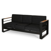 Ahzariah 76.5" Wide Outdoor with Cushions by Latitude Run