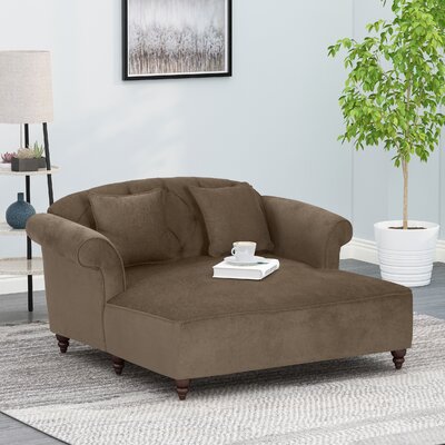 Bernabeu Tufted Two Flared Arm Chaise Lounge by Rosdorf Park