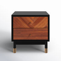 Tigner Solid Wood End Table by George Oliver