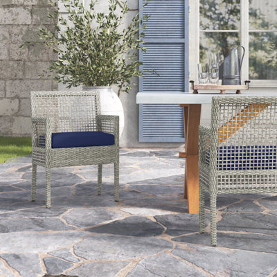 Havenside Home Golovin Dining Armchair Patio Wicker Rattan by Modway