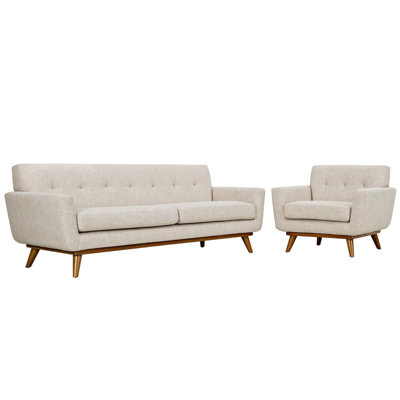Modway Engage 2-piece Tufted Armchair and Sofa Set by Modway