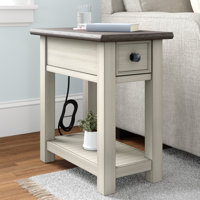 Chailey End Table with Storage and Built-in Outlets by Rosalind Wheeler