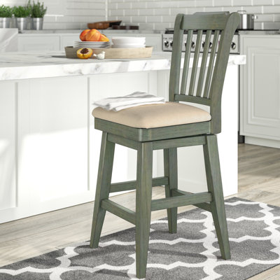 Fortville Swivel Stool by Three Posts