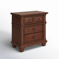 Edgartown Vintage Style 3 Drawer Nightstand by Sand & Stable