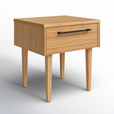 Sakhi 1 - Drawer Solid Wood Nightstand by Corrigan Studio