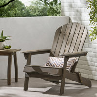 Kalicki Solid Wood Folding Adirondack Chair by Highland Dunes