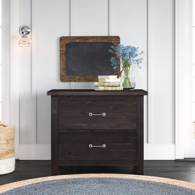 Karli Solid Wood 2-Drawer Lateral Filing Cabinet by Laurel Foundry Modern Farmhouse