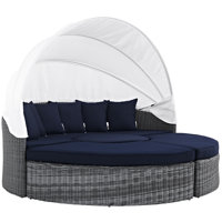 Modway Invite Canopy Outdoor Patio Sunbrella Daybed