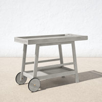 Terrace Solid Wood Bar Cart by AllModern