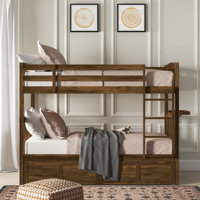 Thomson Twin Bunk Bed with Storage Drawers and Tray, Mattress not Included by Greyleigh Baby & Kids
