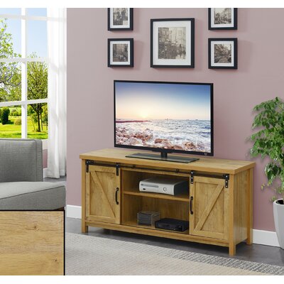 Gracie Oaks Laquela Farmhouse TV Stand For Tvs Up To 75, Wood TV