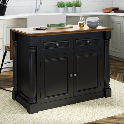 Aadrith Traditional Kitchen Island Wood by Gracie Oaks