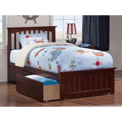 Brunelle Solid Wood Platform Bed with Matching Footboard and Storage Drawers by Viv + Rae