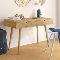 Evins Solid Wood Writing Desk by Trule