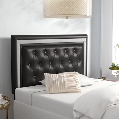 Depasquale Upholstered Panel Headboard by House of Hampton