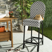 Wilkey 25.6" Patio Bar Stool by Bay Isle Home