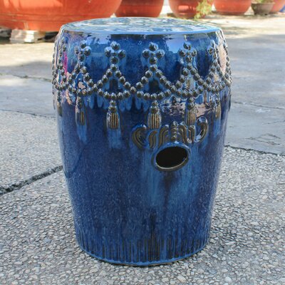 Kanli Drum Ceramic Garden Stool by Bungalow Rose