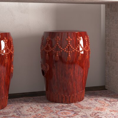 Kanli Drum Ceramic Garden Stool