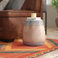 Concrete Top End Table by 17 Stories