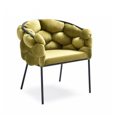 Lawncrest Velvet Upholstered Arm Chair by Wade Logan