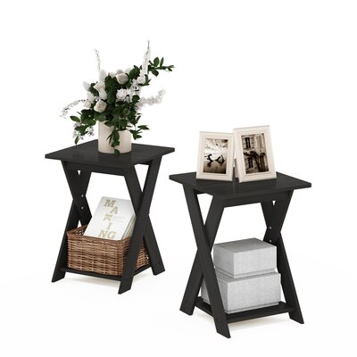 Artesian Modern Criss-Crossed End Table by Ebern Designs