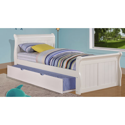 Jacquline Solid Wood Platform Bed with Trundle by Harriet Bee